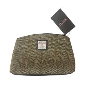 Maccessori Harris Tweed Small Cosmetic Designed Pouch  5.90" x 8.07" x 2.95"